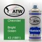 Preview: Chevrolet, Bright Green, 43 (1981): 400ml Sprühdose, von ATW Autoteile West.